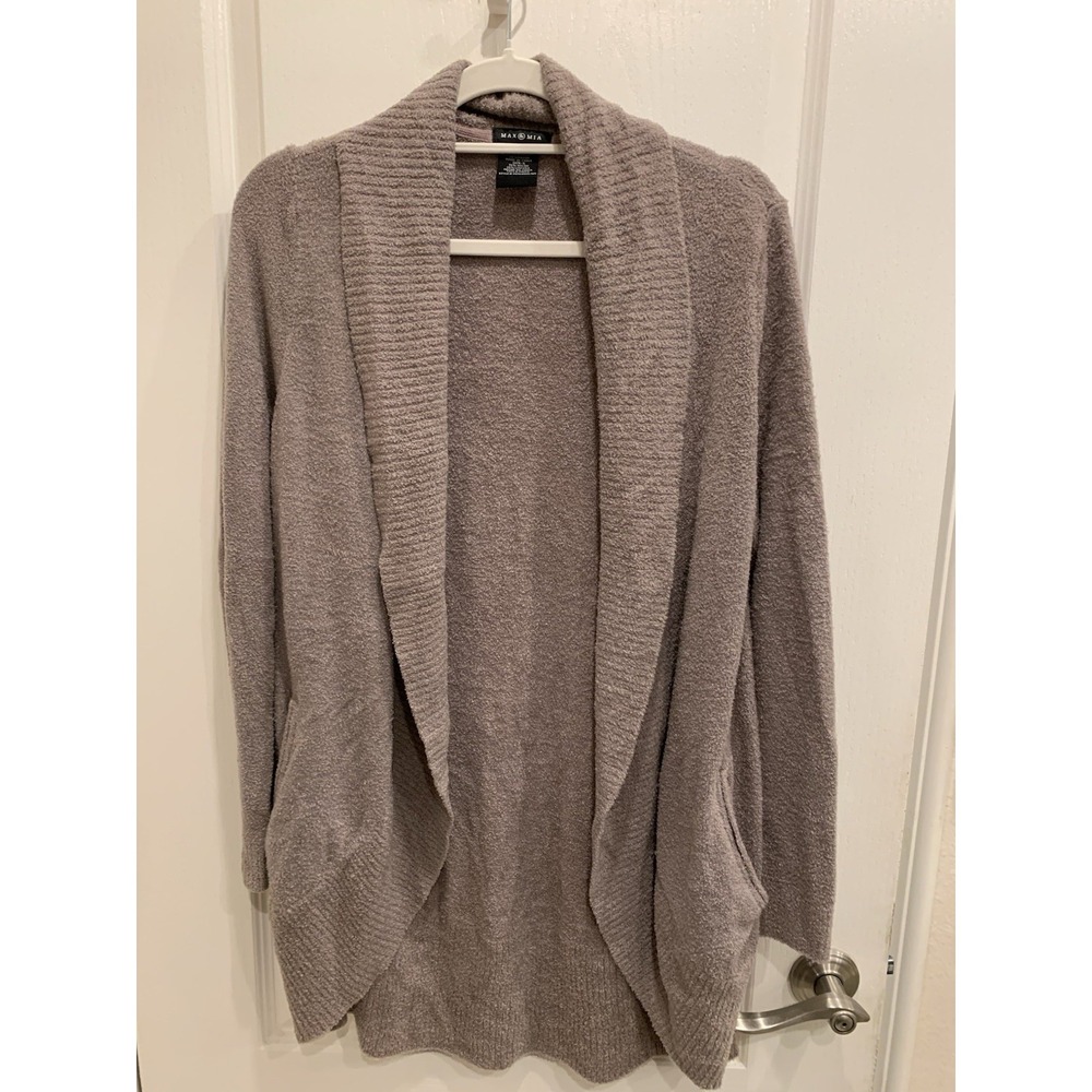 Max & Mia Beige Women's Cardigan Sweater Sz S‎